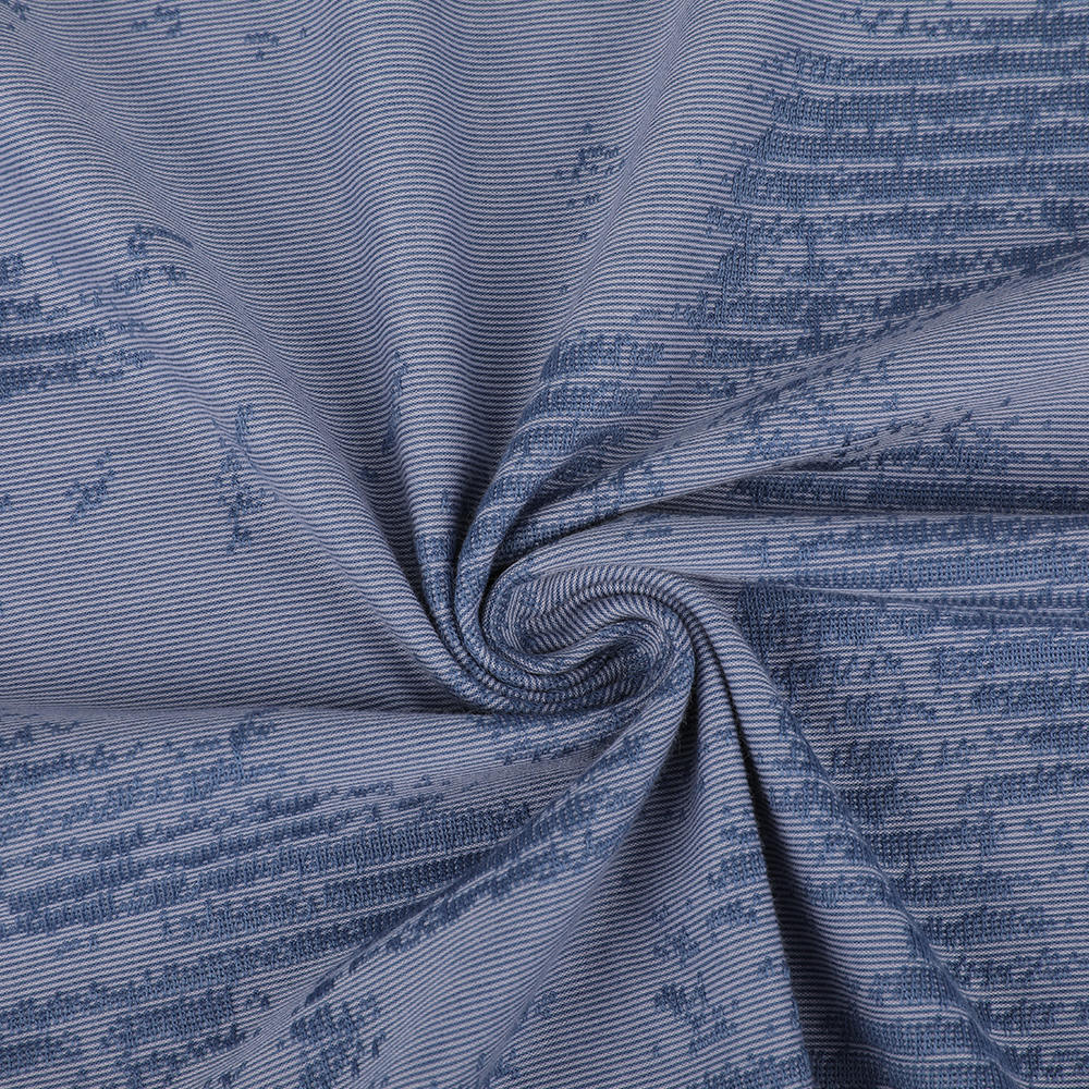 Nakamamanghang eco-friendly la Liquid Ammonia Jacquard Transfer Knitted Tela