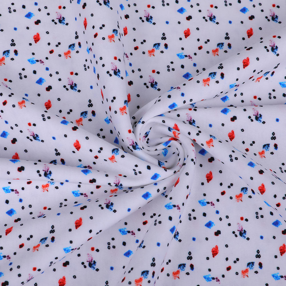 Breathable Stretch Digital Printing La Liquid Ammonia Interlock Tela na angkop para sa mga t-shirt