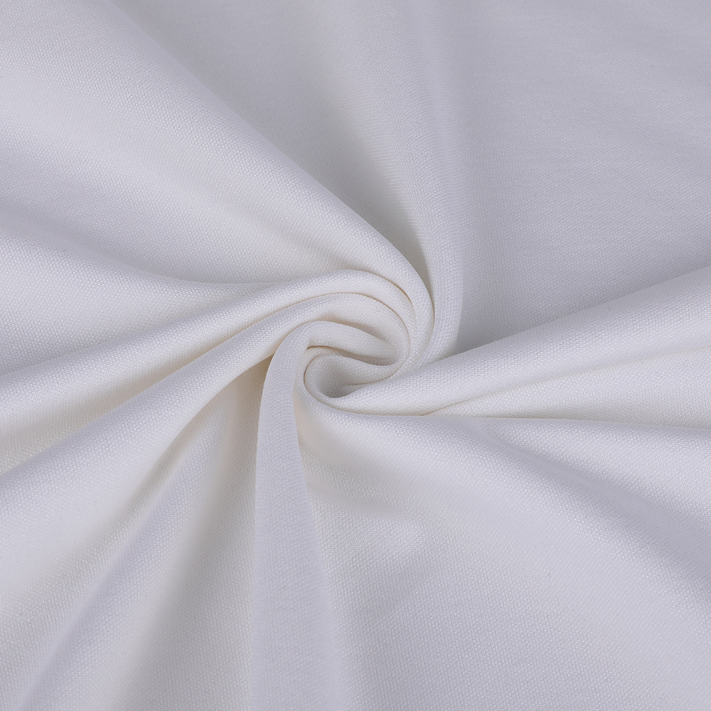 Double Pique moisture wicking at mabilis na pagpapatayo ng sutla na koton at polyester panlabas na paglilibang sa sports na tela