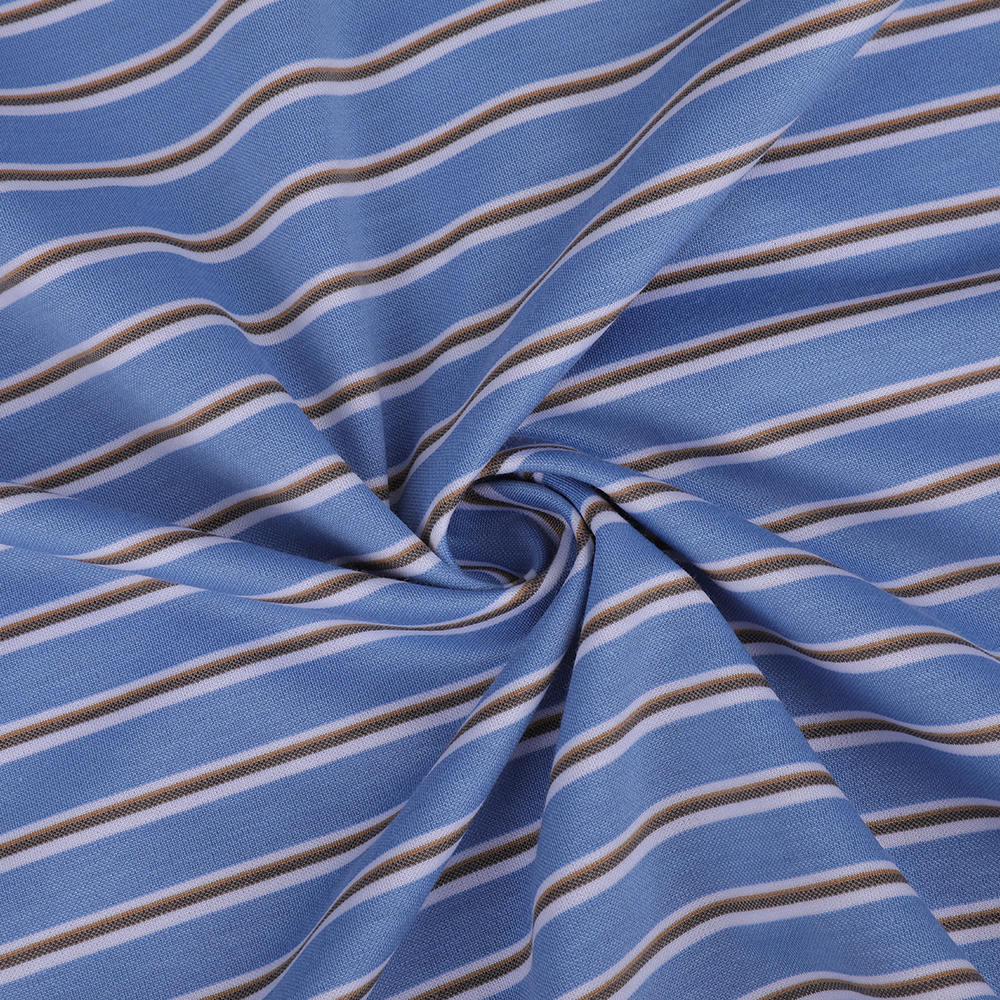 Sesame-point na malulutong na guhit na Jacquard shirt na tela